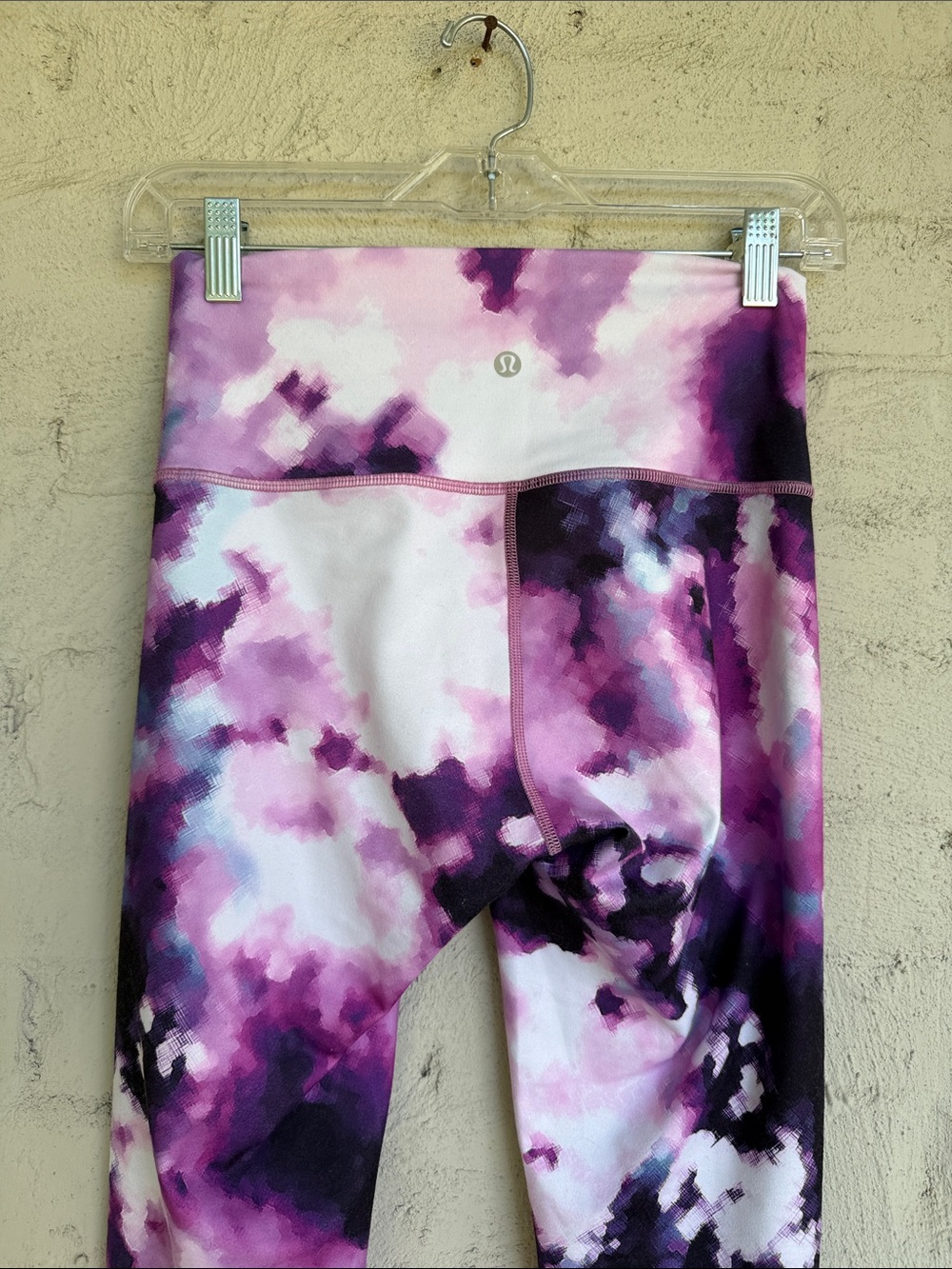 Lululemon Wunder Under Crop III Blooming Pixie Multi Purple Pink Size 6 - Picture 6 of 8